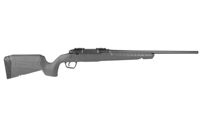 SAVAGE ARMS 32142 AXIS 2 COMPACT 243 WIN  4+1 20" MATTE BLACK HEAVY SPORTER BARREL, MATTE BLACK DRILLED & TAPPED CARBON STEEL RECEIVER, FIXED MATTE GRAY SYNTHETIC STOCK, LEFT HAND