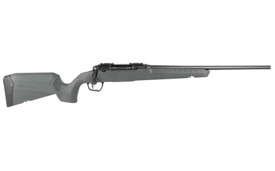 SAVAGE ARMS 32123 AXIS 2 COMPACT 308 WIN 4+1 20" MATTE BLACK HEAVY SPORTER BARREL, MATTE BLACK DRILLED & TAPPED CARBON STEEL RECEIVER, FIXED MATTE GRAY SYNTHETIC STOCK, RIGHT HAND