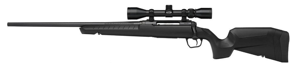 SAVAGE ARMS 32019 AXIS XP COMBO 400 LEGEND 4+1 20" MATTE BLACK BUTTON RIFLED BARREL, MATTE BLACK DRILLED & TAPPED CARBON STEEL RECEIVER, FIXED SPORTER BLACK SYNTHETIC STOCK, WEAVER 3-9X40MM, LEFT HAND