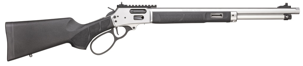 SMITH & WESSON 13814 1854  45 LONG COLT 9+1 19.25" STAINLESS THREADED BARREL, PICATINNY RAIL STAINLESS STEEL RECEIVER, M-LOK FOREND, FIXED BLACK SYNTHETIC STOCK