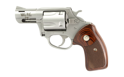 CHARTER ARMS 73920 DOUBLE DOG  LARGE 9MM LUGER/357 MAG/38 SPECIAL 5 SHOT 2.20" OVERALL STAINLESS STEEL PORTED BARREL, CYLINDER & FRAME, WALNUT GRIP, EXPOSED HAMMER