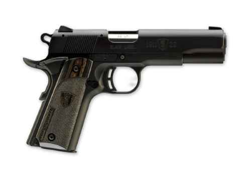 BROWNING 051815490 1911 BLACK LABEL COMPACT 22 LR 10+1 3.63" STAINLESS STEEL BARREL, MATTE BLACK SERRATED SLIDE & POLYMER FRAME W/BEAVERTAIL, BLACK LAMINATE STIPPLED GRIP