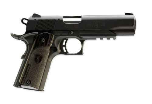 BROWNING 051816490 1911 BLACK LABEL FULL SIZE FRAME 22 LR 10+1, 4.25" STAINLESS STEEL BARREL, MATTE BLACK SERRATED SLIDE & POLYMER FRAME W/BEAVERTAIL & PICATINNY RAIL
