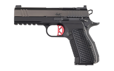 DAN WESSON 92103 DWX  COMPACT FRAME 9MM LUGER 15+1 4.95" BLACK MATCH GRADE BARREL, BLACK DLC SERRATED STEEL SLIDE, BLACK ALUMINUM FRAME W/BEAVERTAIL & PICATINNY RAIL, BLACK TEXTURED ALUMINUM GRIP