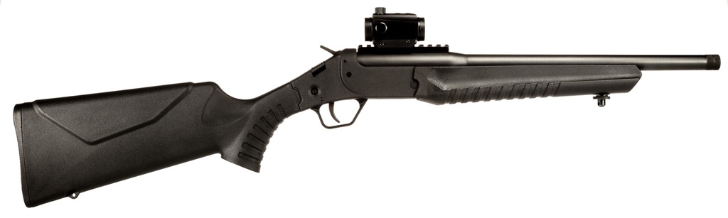 ROSSI LWC300BBKRD LWC W/OPTIC 300 BLACKOUT 1RD 16.50" BLACK OXIDE THREADED BARREL, BLACK PICATINNY RAIL STEEL RECEIVER, BLACK FIXED SYNTHETIC STOCK, CRIMSON TRACE CTS103 RED DOT