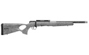SAVAGE ARMS 70818 B SERIES TIMBERLITE 17 HMR 10+1 18" BLACK THREADED CARBON FIBER/SS BARREL, BLACK PICATINNY RAIL STEEL RECEIVER, GRAY W/BLACK WEBBING SYNTHETIC FIXED THUMBHOLE STOCK