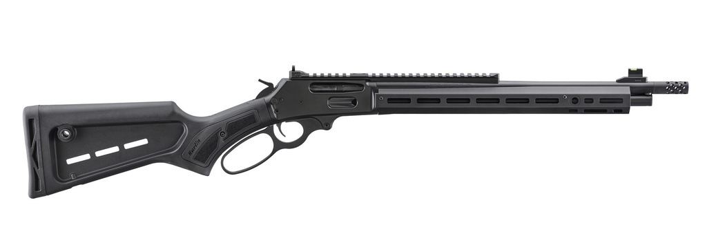 MARLIN 70902 336 DARK 30-30 WIN 5+1 16.17" GRAPHITE BLACK CERAKOTE STEEL THREADED BARREL, GRAPHITE BLACK CERAKOTE PICATINNY RAIL STEEL RECEIVER, M-LOK HANDGUARD, BLACK POLYMER ADJUSTABLE STOCK