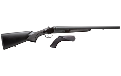 CHARLES DALY 930385 500  12 GAUGE BREAK OPEN 2 20" BLACK SIDE BY SIDE BARREL, BLACK RECEIVER, BLACK WOOD STOCK, INCLUDES PISTOL GRIP
