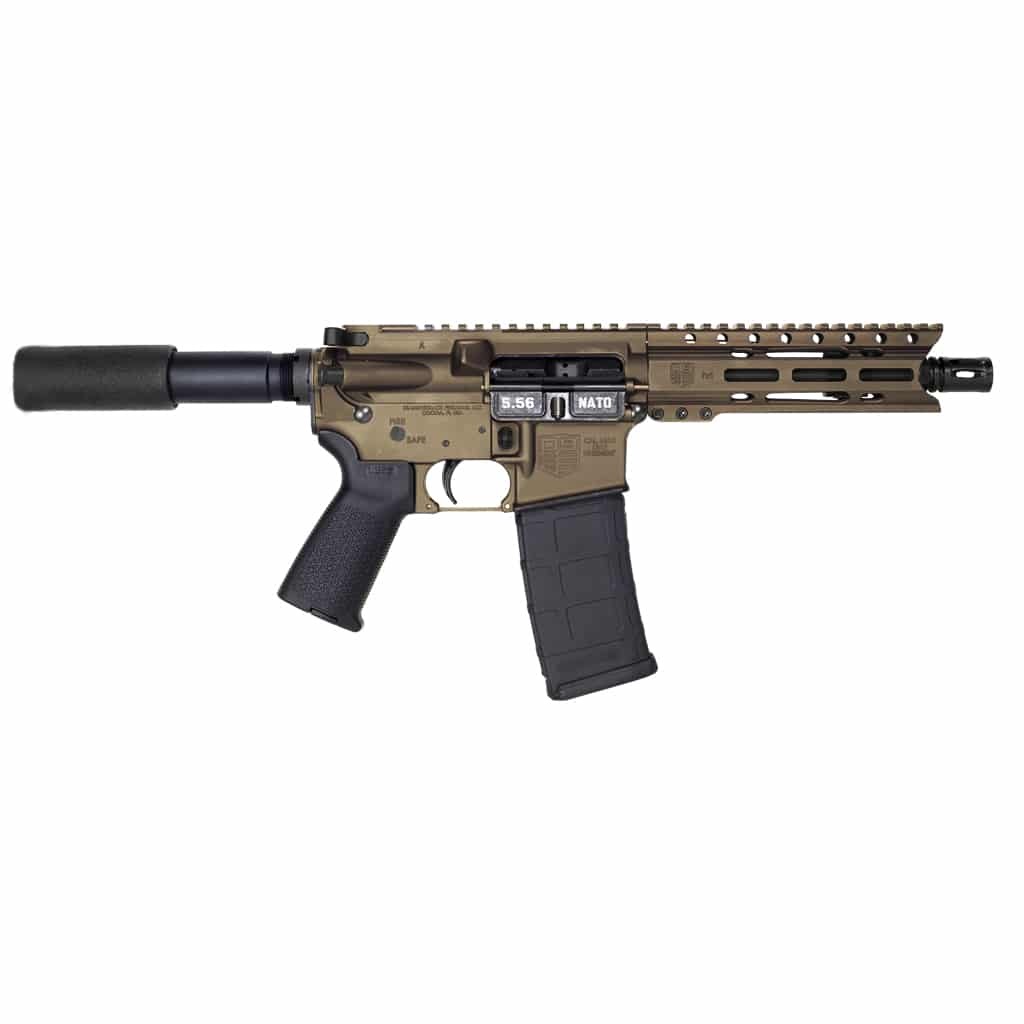 DIAMONDBACK DB1912K071 DB15  5.56X45MM NATO 30+1 7" BLACK NITRIDE THREADED BARREL, M-LOK HANDGUARD, MIDNIGHT BRONZE ALUMINUM PICATINNY RAIL RECEIVER, BLACK BUFFER TUBE, BLACK MAGPUL GRIP, RIGHT HAND