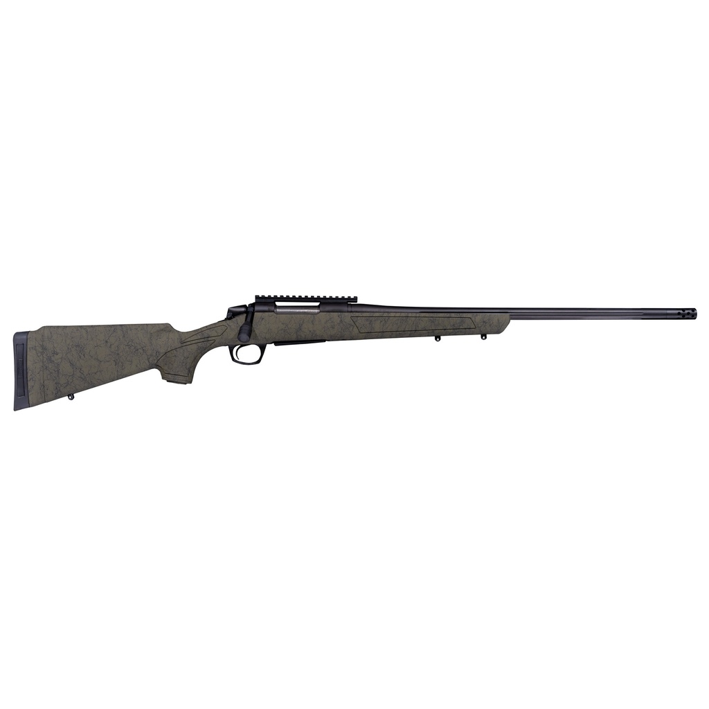 CVA CR3991G CASCADE XT FULL SIZE 300 WIN MAG 4+1 24" GRAPHITE BLACK CERAKOTE STEEL THREADED BARREL, OD GREEN ADJ W/SOFT TOUCH SYNTHETIC STOCK