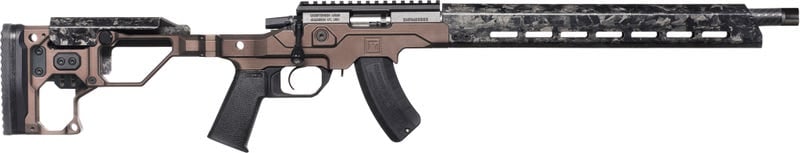 CHRISTENSEN ARMS 8011202500 MPR  17 HMR 10+1 16" BLACK MATCH GRADE THREADED BARREL, BLACK NITRIDE PICATINNY RAIL RECEIVER, CARBON FIBER M-LOK HANDGUARD, DESERT BROWN ADJ W/MAGNELOCK TECHNOLOGY STOCK