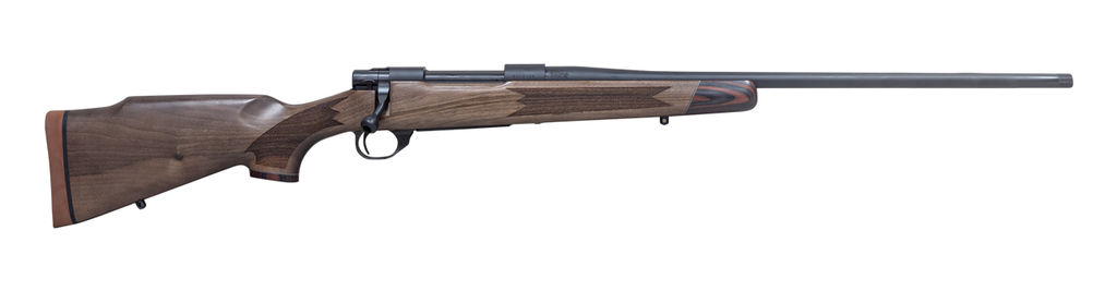 HOWA HWH243LUX M1500 SUPER DELUXE FULL SIZE 243 WIN 5+1 22" BLACK THREADED BARREL, BLACK DRILLED & TAPPED STEEL RECEIVER, TURKISH WALNUT FIXED STOCK