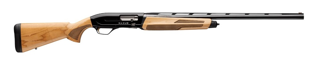BROWNING 011778205 MAXUS II HUNTER FULL SIZE 12 GAUGE SEMI-AUTO 3" 4+1 26" MATTE BLUED VENT RIB BARREL, MATTE BLACK ALUMINUM RECEIVER, ADJUSTABLE SHIM GLOSS AAAA MAPLE WOOD STOCK