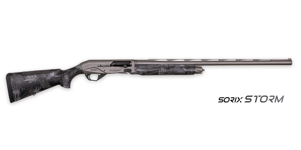 WEATHERBY XST1228MAG SORIX  FULL SIZE 12 GAUGE SEMI-AUTO 3" 2+1 28" GRAY CERAKOTE VENT RIB BARREL & DRILLED & TAPPED STEEL RECEIVER, STORM CAMO SYNTHETIC STOCK W/ADJ SHIM, AMBIDEXTROUS