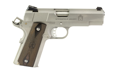 SPRINGFIELD ARMORY PX9418S 1911 GARRISON 45 ACP 7+1 4.25" STAINLESS MATCH GRADE BARREL, SERRATED STAINLESS STEEL SLIDE & FRAME W/BEAVERTAIL, THINLINE WOOD GRIP