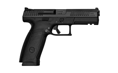CZ-USA 01550 P-10 F  9MM LUGER 10+1 5.10" BLACK STEEL BARREL, BLACK NITRIDE OPTIC READY/SERRATED STEEL SLIDE, BLACK POLYMER FRAME W/PICATINNY RAIL, INTERCHANGEABLE BACKSTRAPS GRIP, AMBIDEXTROUS