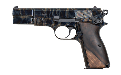 INGLIS 12000010 GP-35  FULL SIZE FRAME 9MM LUGER 15+1 4.70" HARD CHROME PLATED STAINLESS STEEL BARREL, COLOR CASE HARDENED CARBON STEEL SERRATED SLIDE, COLOR CASE HARDENED STEEL FRAME, WALNUT GRIP