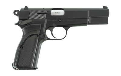 INGLIS 12000000 L9A1  FULL SIZE FRAME 9MM LUGER 15+1 4.70" HARD CHROME PLATED STAINLESS STEEL BARREL, BLACK CERAKOTE STEEL SERRATED SLIDE, BLACK CERAKOTE STEEL FRAME, BLACK PLASTIC GRIP