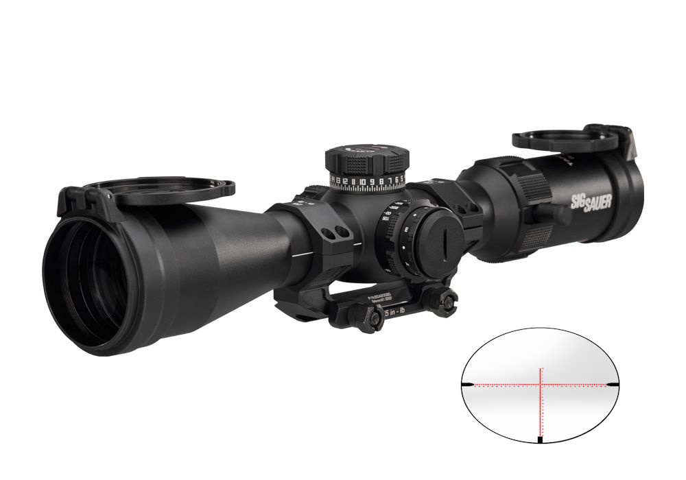 SIG SAUER ELECTRO-OPTICS SOTM63000 TANGO-MSR  BLACK 3-18X50MM, 34MM TUBE ILLUMINATED MOA MILLING 2.0 RETICLE