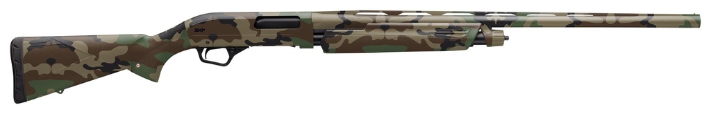 WINCHESTER REPEATING ARMS 512433391 SXP WATERFOWL HUNTER 12 GAUGE 26" 4+1 (2.75") 3" CHAMBER, WOODLAND CAMO, TRUGLO FIBER OPTIC SIGHT, INCLUDES 3 INVECTOR-PLUS CHOKES