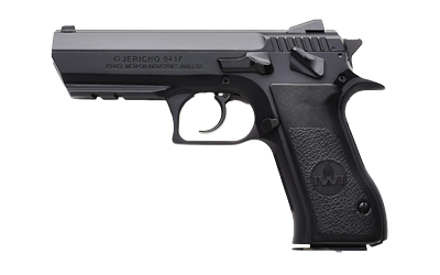 IWI US J941F9ORP JERICHO 941 FULL SIZE FRAME 9MM LUGER 16+1 4.40" BLACK CHROME LINED STEEL BARREL, BLACK SERRATED STEEL SLIDE & FRAME W/BEAVERTAIL & PICATINNY RAIL, BLACK TEXTURED GRIPS