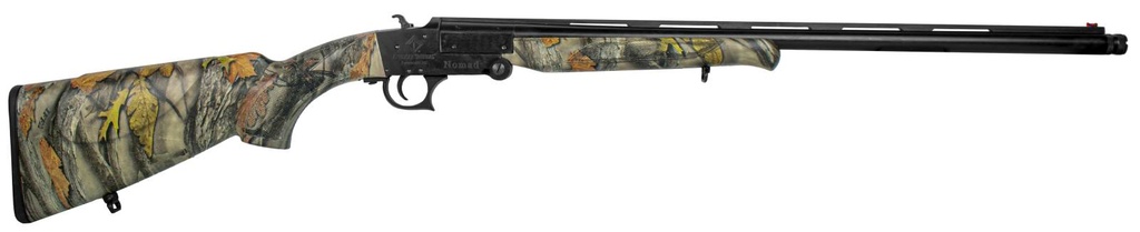 ATI G20NMD23C NOMAD  20 GAUGE BREAK OPEN 3" 1RD 23" VENT RIB, BLACK BARREL/FOLDING REC, CAMO SYNTHETIC FURNITURE, FIBER OPTIC SIGHT, 2 CHOKES