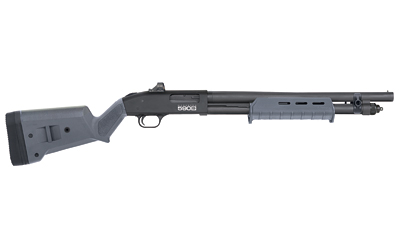 MOSSBERG 51606 590S W/OPTIC COMPACT 12 GAUGE PUMP 3" 5+1 18.50" MATTE BLUED STEEL BARREL, DRILLED & TAPPED RECEIVER, MOE FOREND, GRAY MAGPUL SGA ADJ STOCK SYNTHETIC STOCK, HOLOSUN MICRO DOT
