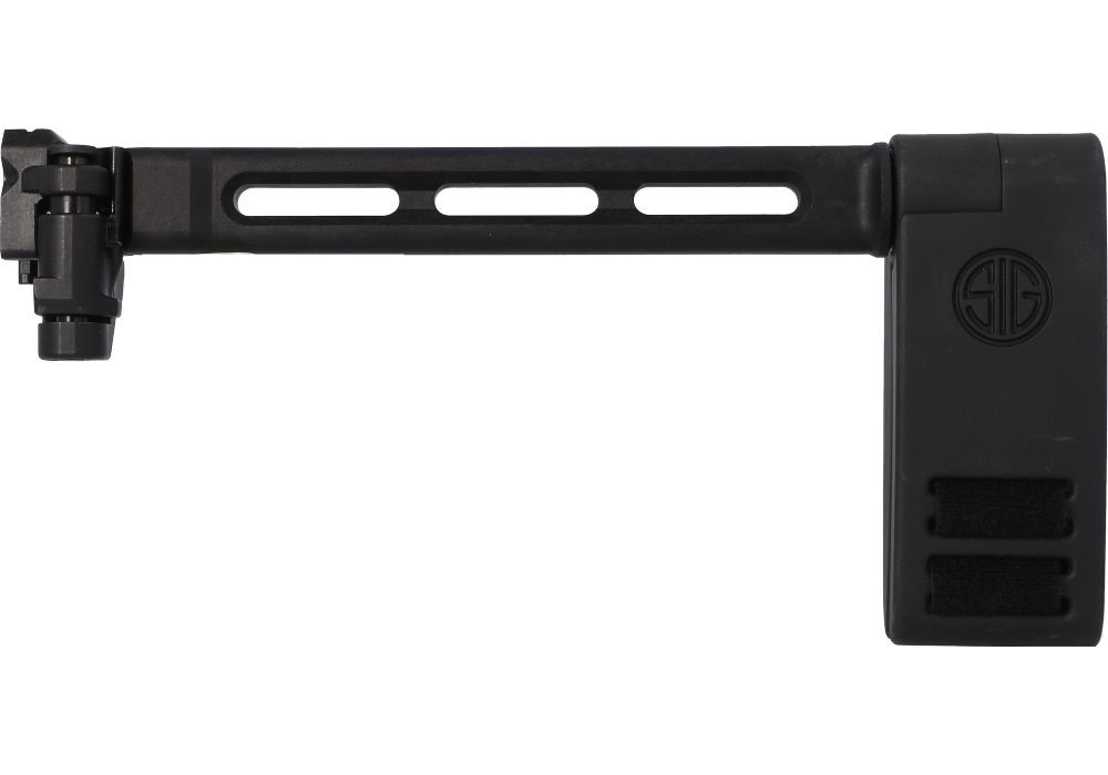 SIG SAUER 8901672 PIVOTING CONTOUR BRACE  BLACK, FIXED/FOLDING WITH LOCKING HINGE, MOUNTS TO 1913 PIC. INTERFACE, DESIGNED FOR SIG MCX/MPX