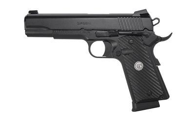 GIRSAN 392060 MC1911 S UNTOUCHABLE FULL SIZE 45 ACP 8+1 5" BLACK STEEL BARREL, BLACK SERRATED STEEL SLIDE & FRAME W/BEAVERTAIL & PICATINNY RAIL, BLACK POLYMER GRIP