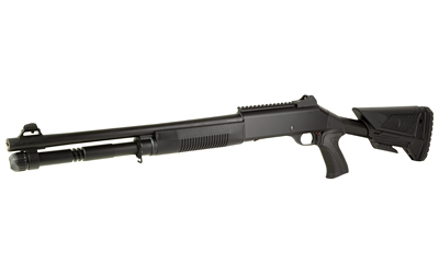 MAC 21000154 1014 BREACHER 12 GAUGE SEMI-AUTO 3" 5+1 18.50" BLACK ANODIZED STEEL BARREL, BLACK ANODIZED PICATINNY RAIL RECEIVER, BLACK PINNED FIXED SYNTHETIC STOCK, BLACK POLYMER GRIP