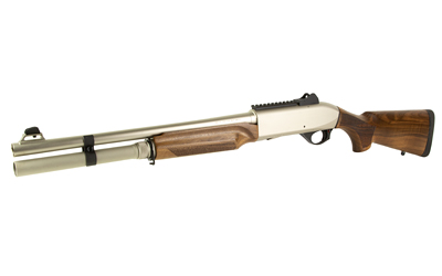 MAC 21000159 2 TACTICAL MARINE 12 GAUGE 3" 5+1 18.50", ELECTROLESS NICKEL BARREL/REC, WALNUT FURNITURE, GHOST RING SIGHT, OPTICS MOUNT, 3 CHOKES