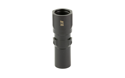 RUGGED SUPPRESSORS OA009 3 LUG ADAPTER  45 ACP 9/16"-24 TPI THREADS, BLACK