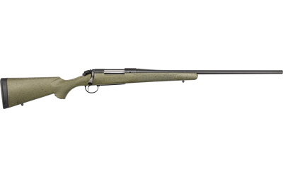 BERGARA RIFLES B14LM1013C B-14 HUNTER 7MM PRC 3+1, 22" GRAPHITE BLACK CERAKOTE #4 TAPERED STEEL BARREL, GRAPHITE BLACK CERAKOTE STEEL RECEIVER, GREEN SPECKLED FIXED W/SOFTTOUCH SYNTHETIC STOCK