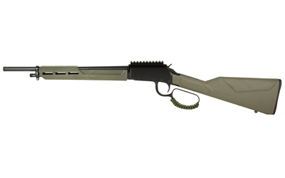 ROSSI RL22161STOD RIO BRAVO TACTICAL 22 LR 10+1 16.50" POLISHED BLACK OXIDE STEEL THREADED BARREL, PICATINNY RAIL MATTE BLACK ALUMINUM RECEIVER, FIXED OD GREEN SYNTHETIC STOCK