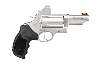 TAURUS 24410P39T JUDGE T.O.R.O. COMPACT FRAME 45 COLT (LONG COLT)/410 GAUGE 5RD 3" MATTE STAINLESS STEEL BARREL, CYLINDER & FRAME, BLACK RUBBER GRIP, TRANSFER BAR SAFETY, EXPOSED HAMMER, OPTICS READY
