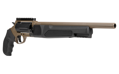 TAURUS 2JHD441013MAG JUDGE HOME DEFENDER MEDIUM FRAME 45 COLT (LC)/410 MAG 5RD, 13" MATTE BLACK STEEL BARREL, CYLINDER & FRAME W/PICATINNY RAIL, BLACK RUBBER GRIP, EXPOSED HAMMER