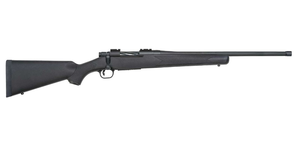 MOSSBERG 28175 PATRIOT  FULL SIZE 400 LEGEND 4+1 20" MATTE BLUED THREADED BARREL, MATTE BLUED DRILLED & TAPPED STAINLESS STEEL RECEIVER, FIXED BLACK SYNTHETIC STOCK, RIGHT HAND