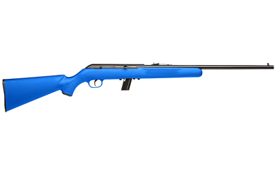 SAVAGE ARMS 40217 64 F FULL SIZE 22 LR 10+1 21" MATTE BLACK CARBON STEEL BARREL, MATTE BLACK GROOVED CARBON STEEL RECEIVER, BLUE FIXED SYNTHETIC STOCK, RIGHT HAND