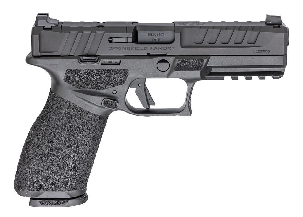 SPRINGFIELD ARMORY EC9459BU ECHELON  FULL SIZE 9MM LUGER 20+1 4.50" BLACK MELONITE STEEL BARREL & OPTIC READY/SERRATED STEEL SLIDE, BLACK POLYMER FRAME W/PICATINNY RAIL, TEXTURED GRIP, 2 MAGS