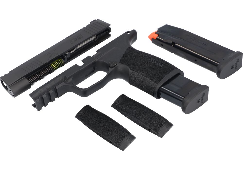 SIG SAUER 8901443 CALIBER EXCHANGE KIT  9MM LUGER 3.10" 17RD (2) BLACK OPTIC CUT SLIDE POLYMER PICATINNY RAIL FRAME X-RAY 3 SIGHTS FOR ALL SIG P365 MODELS