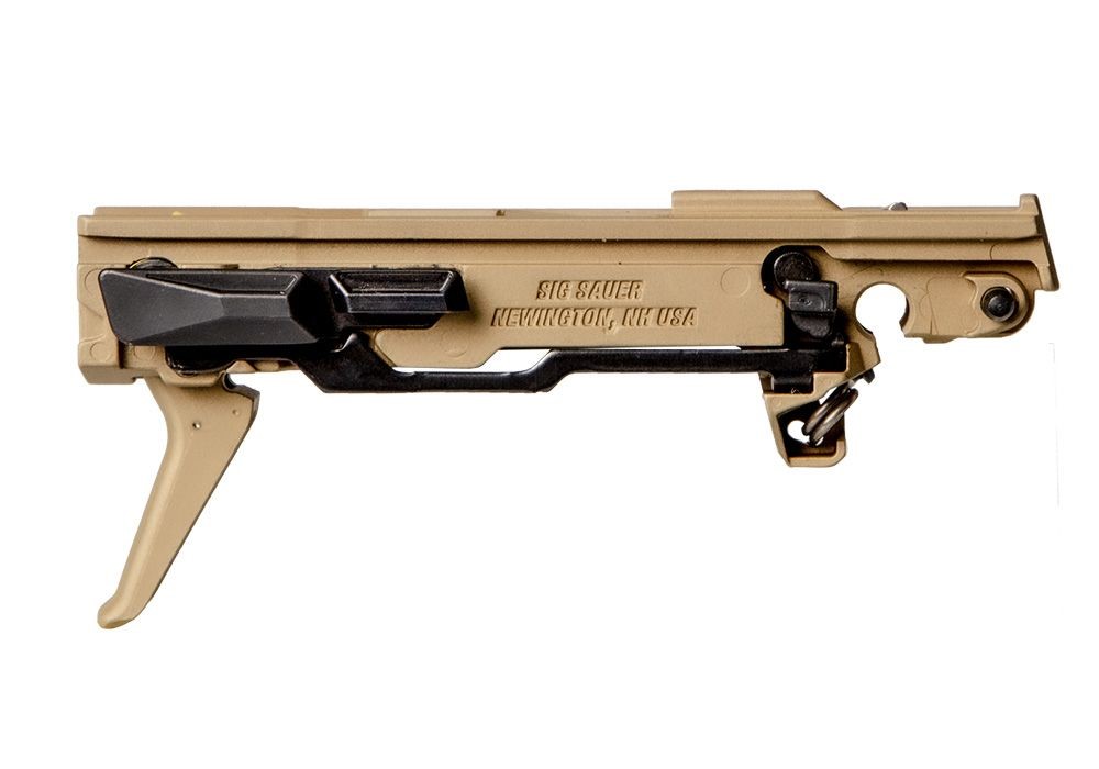 SIG SAUER 8900164 P365 CUSTOM WORKS FIRE CONTROL UNIT *FFL ITEM (FCU ONLY), 9MM LUGER/380 ACP, GOLD NITRIDE, TITANIUM FRAME & FLAT FACE TRIGGER, FITS SIG P365 PARTS