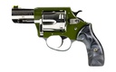 CHARTER ARMS 53624 UNDERCOVER II LARGE 38 SPECIAL, 6 SHOT 2.20" HIGH POLISHED STAINLESS STEEL BARREL & CYLINDER, OD GREEN ANODIZED ALUMINUM FRAME, BLACK PEARLITE GRIP, EXPOSED HAMMER