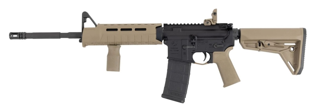 COLT MFG CR6920MPSFDE M4 CARBINE 5.56X45MM NATO 30+1 16.10", BLACK REC, FDE MAGPUL FURNITURE, SL CARBINE STOCK & GRIP, VERTICAL GRIP, MBUS REAR SIGHT