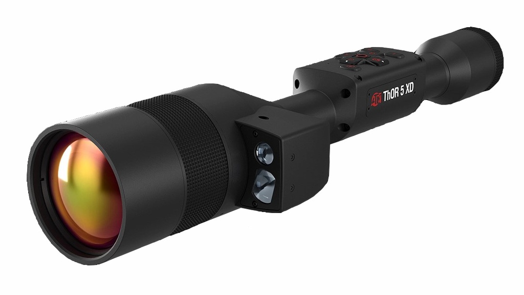 ATN TIWST51275LRF THOR 5 XD LRF THERMAL RIFLE SCOPE BLACK ANODIZED 3-30X SMART MIL DOT RETICLE, ZOOM 1280X1024 12 MICRON 60 FPS RESOLUTION, FEATURES LASER RANGEFINDER