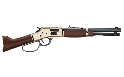 HENRY H006GCML MARE'S LEG SIDE GATE 45 COLT (LC) 5+1 12.90" BLUED OCTAGON BARREL, POLISHED HARDENED BRASS REC, AMERICAN WALNUT FURNITURE, LARGE LOOP LEVER, ADJ. SIGHT