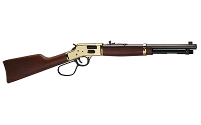 HENRY H006GMR SIDE GATE CARBINE 357 MAG/38 SPECIAL 7+1 16.50" BLUED OCTAGON BARREL, POLISHED BRASS REC, AMERICAN WALNUT STOCK, ADJ. SIGHT, LARGE LOOP LEVER