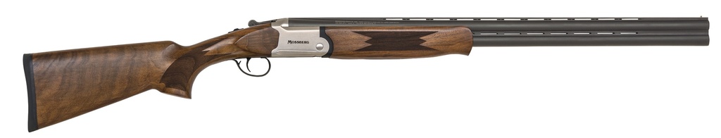 MOSSBERG 75490 SILVER RESERVE  16 GAUGE BREAK OPEN 2.75" 2RD 30" MATTE BLUED VENT RIB BARREL, ENGRAVED SATIN SILVER RECEIVER, FIXED SATIN BLACK WALNUT STOCK, 5 STANDARD CHOKES
