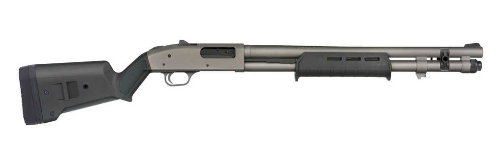 MOSSBERG 50797 590A1  12 GAUGE 6+1 20" TUNGSTEN GRAY CERAKOTE BARREL & DRILLED & TAPPED RECEIVER, MAGPUL SGA BLACK SYNTHETIC STOCK