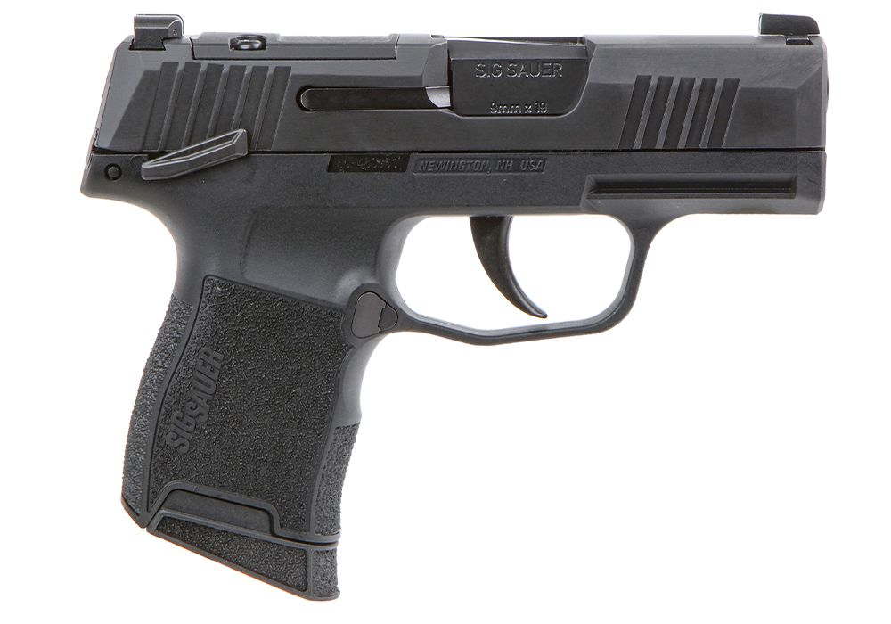 SIG SAUER 3659BXR3PMS P365 BXR MICRO-COMPACT 9MM LUGER 10+1, 3.10" BLACK STEEL BARREL, BLACK NITRON OPTIC READY/SERRATED SLIDE, BLACK STAINLESS STEEL FRAME W/PICATINNY RAIL, BLACK POLYMER GRIPS