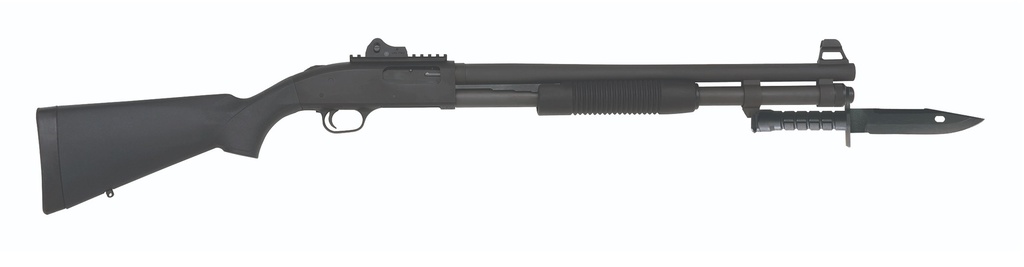 MOSSBERG 50771 590A1 TACTICAL SPX 12 GAUGE 3" 8+1 20" PARKERIZED HEAVY-WALLED BARREL BLACK REC WITH GHOST RING REAR SIGHT BLACK SYNTHETIC STOCK RIGHT HAND INCLUDES BAYONET LUG